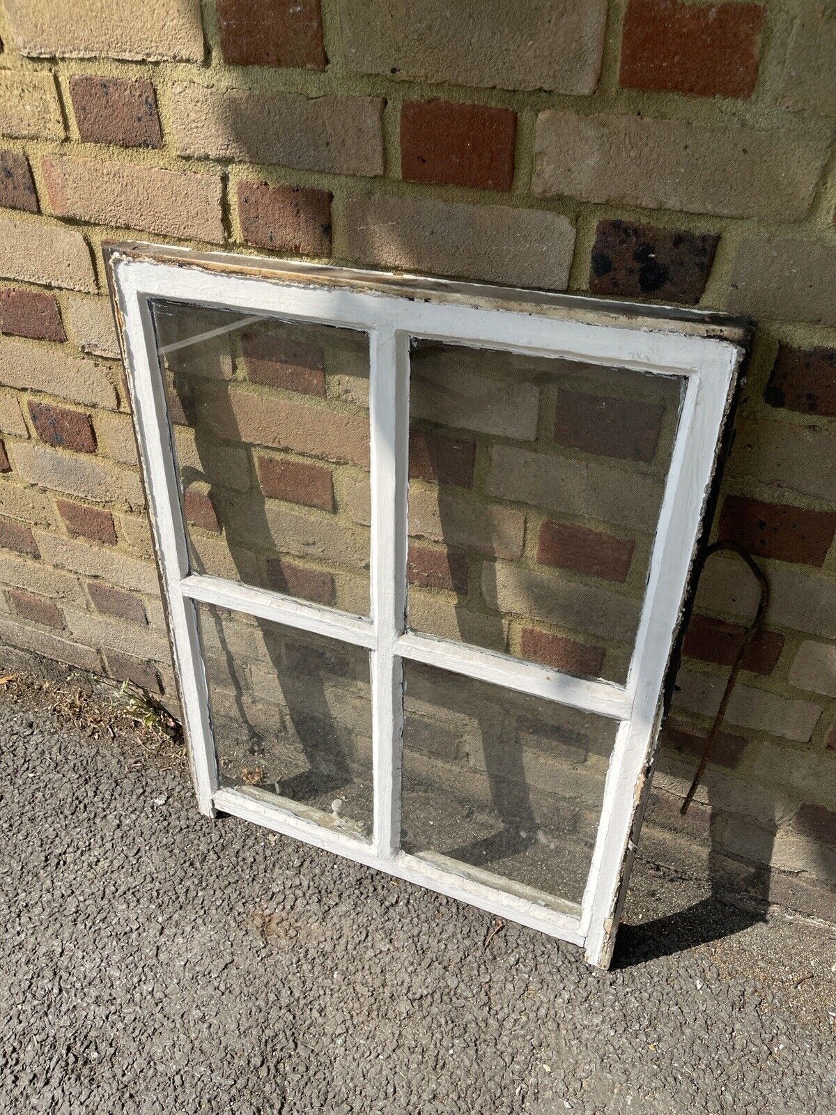 Reclaimed Old Georgian 4 Panel Wooden Window 840 x 640mm