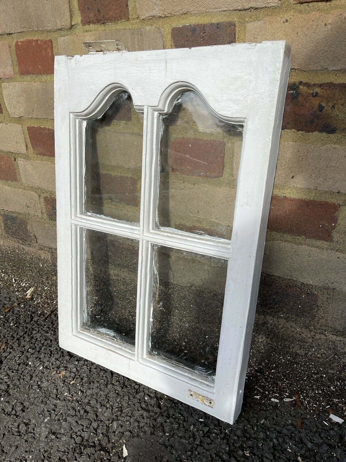 Reclaimed Old Edwardian Arch Sash Wooden Window 555 x 385mm