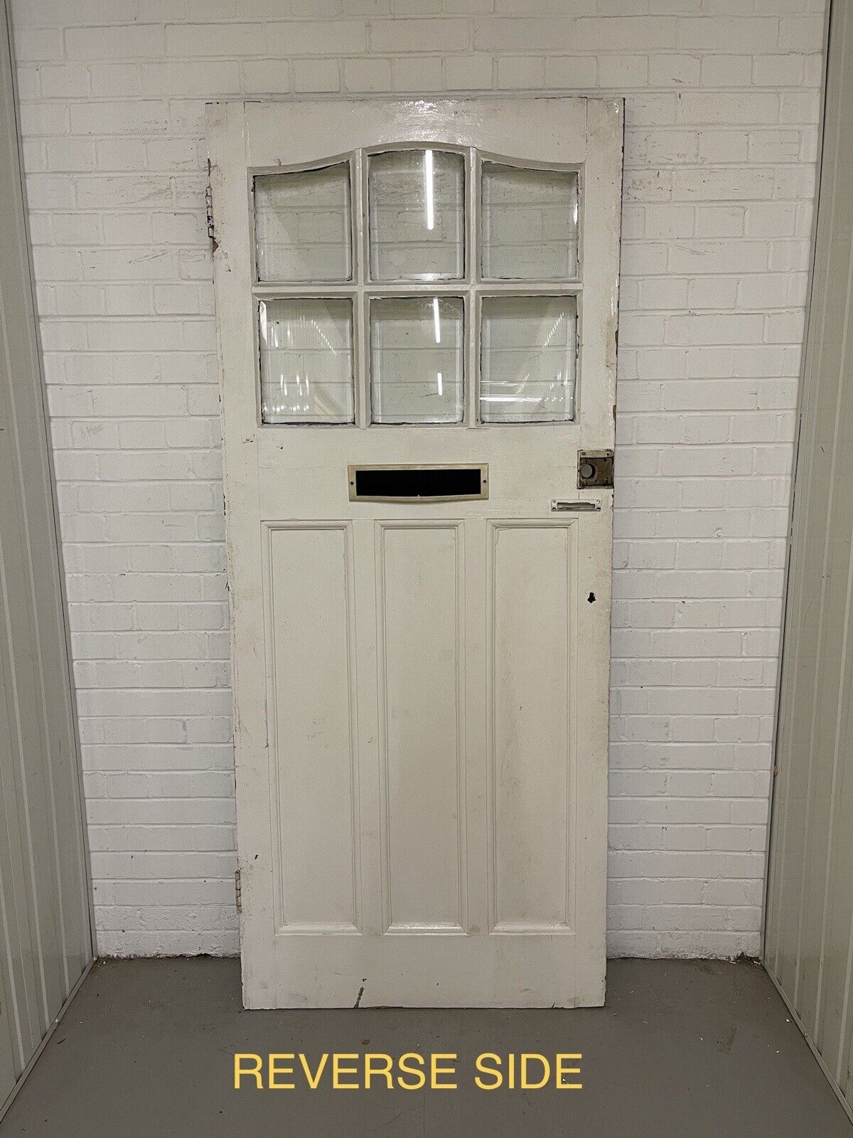 Reclaimed Edwardian Wooden Panel External Front Door 2130 or 2135 x 910mm