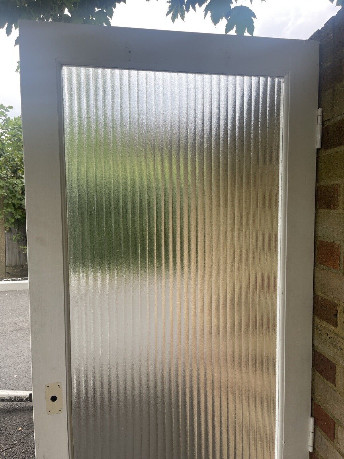 Reclaimed Reeded Glass Internal Or External Door 1960 x 760mm