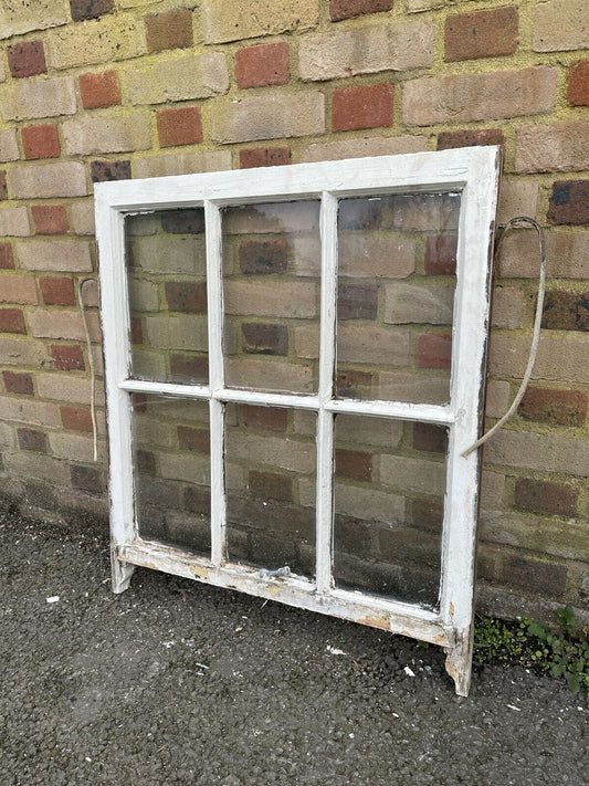 Reclaimed Old Georgian 6 Panel Wooden Window