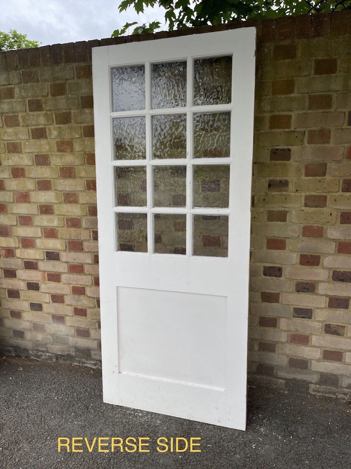 Reclaimed Georgian Wooden Panel Summer House External Door 1970 x 840mm