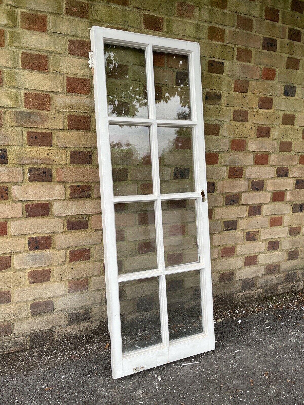 Reclaimed Old Georgian 8 Panel Wooden Window 1500 x 520mm