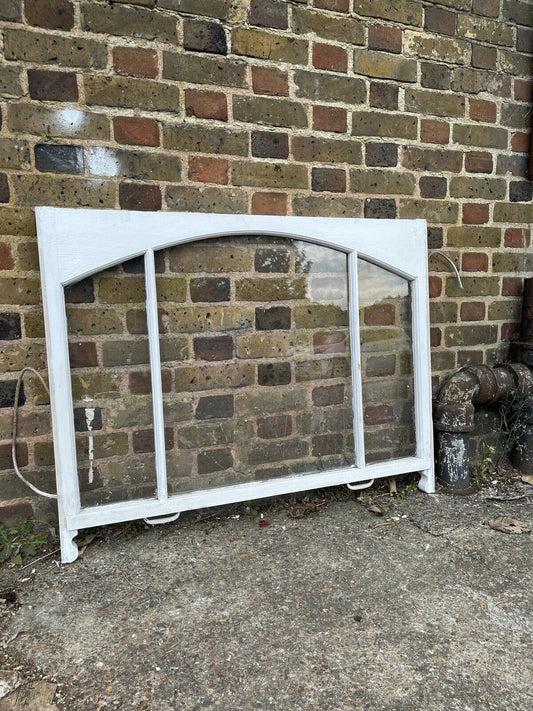 Reclaimed Old Victorian Edwardian Arch Panel Wooden Sash Window