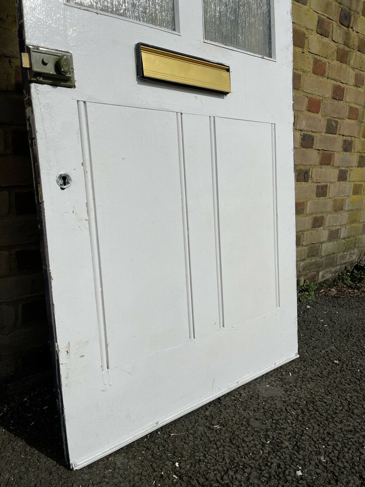 Reclaimed Victorian Wooden Panel External Front Door