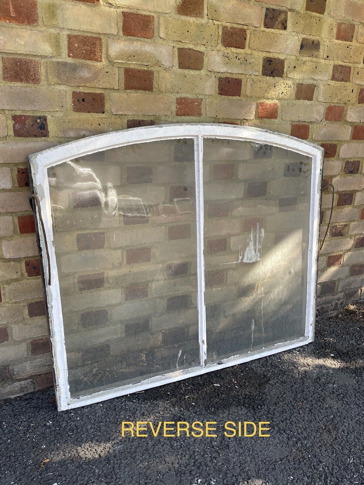 Reclaimed Old Victorian Edwardian Arch Panel Wooden Sash Window 1145mm x 972mm