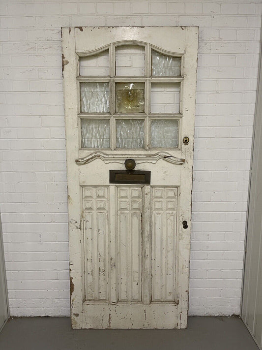 Reclaimed Old Art and Crafts Edwardian Victorian Wooden Front Door 2069 x 860mm