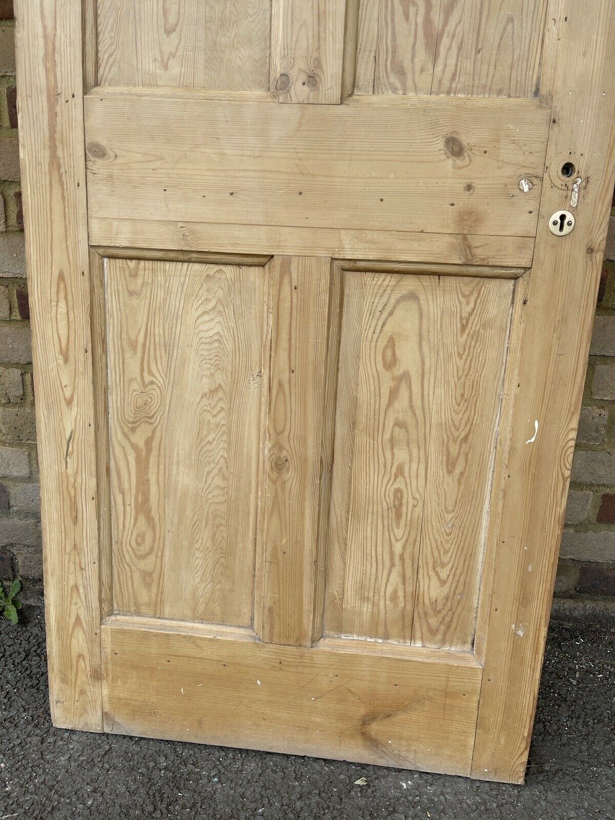 Original Vintage Reclaimed Victorian Pine Internal 4 panel Door 1965 x 760mm