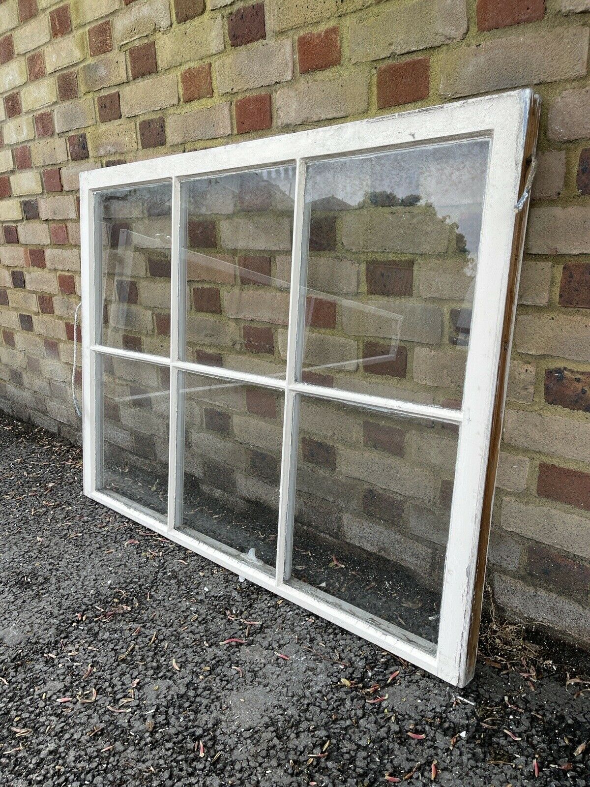 Reclaimed Old Georgian 6 Panel Wooden Window 1193 x 895mm