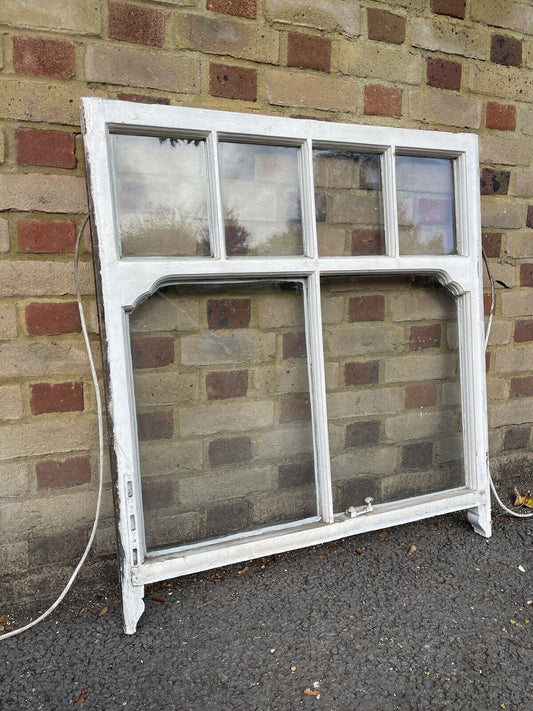 Reclaimed Old Georgian 6 Panel Wooden Window 968 x 885mm