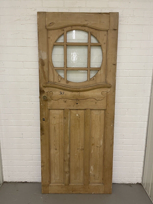 Reclaimed Victorian Edwardian Wooden Panel External Front Door 2025 x 836mm