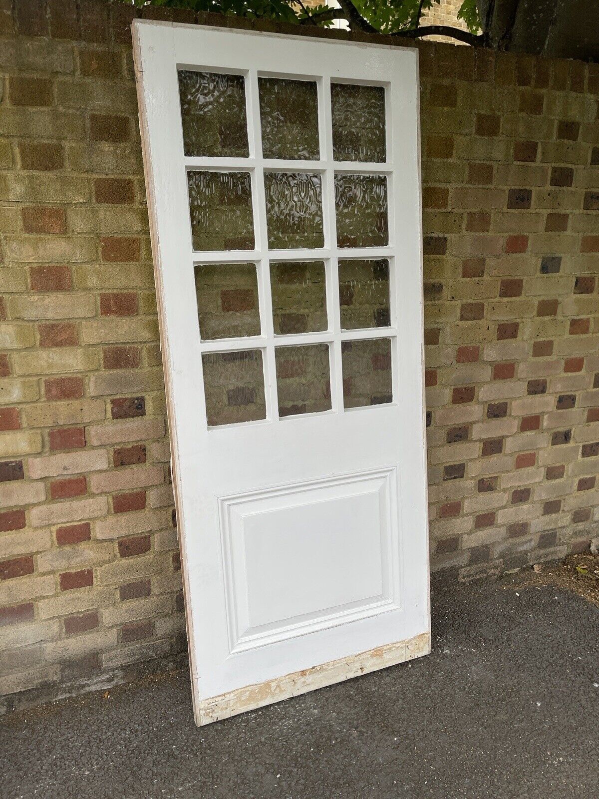 Reclaimed Georgian Wooden Panel Summer House External Door 1970 x 840mm