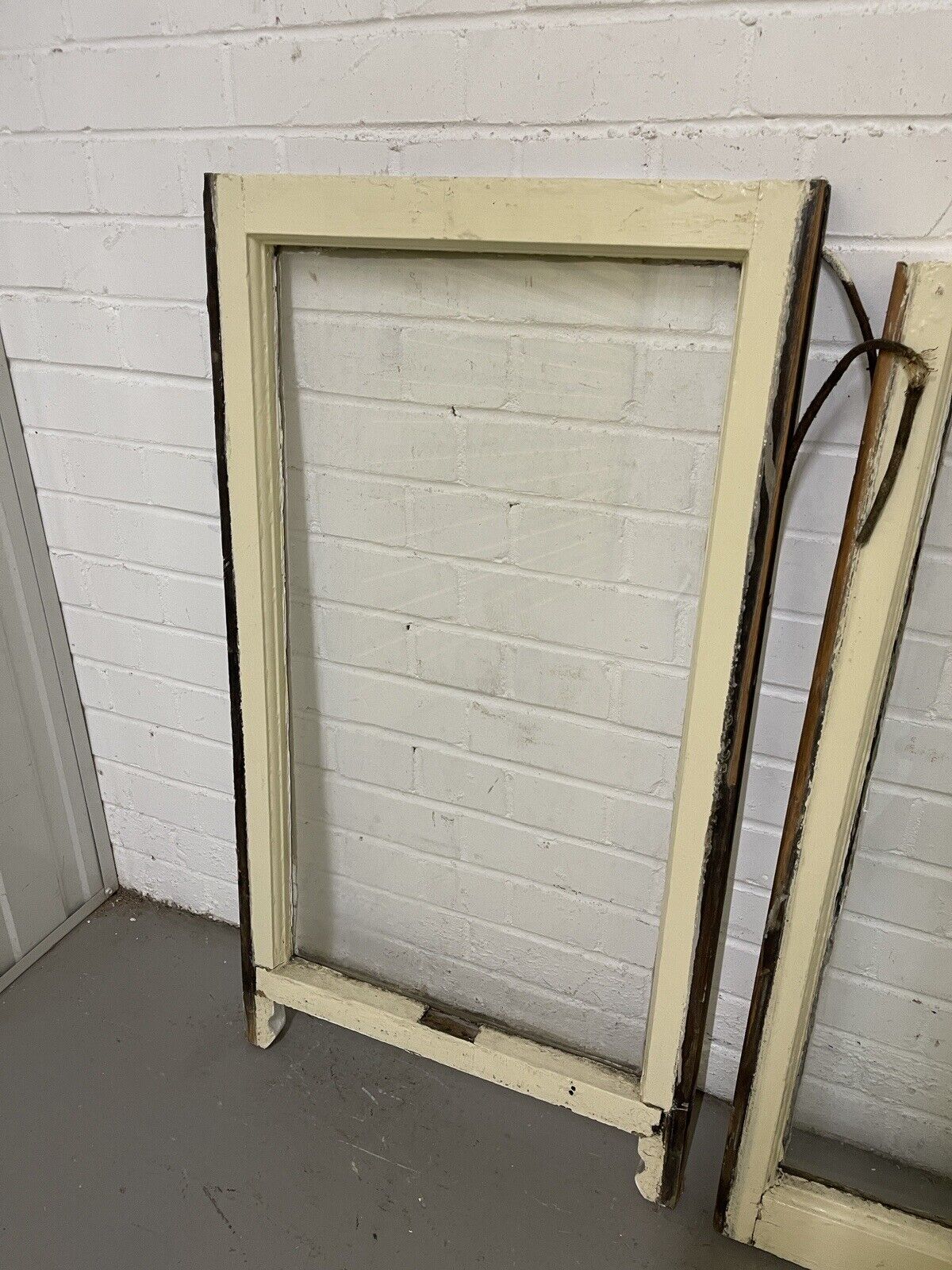 Two Pairs Of Reclaimed Old Victorian Panel Wooden Panel Sash Window