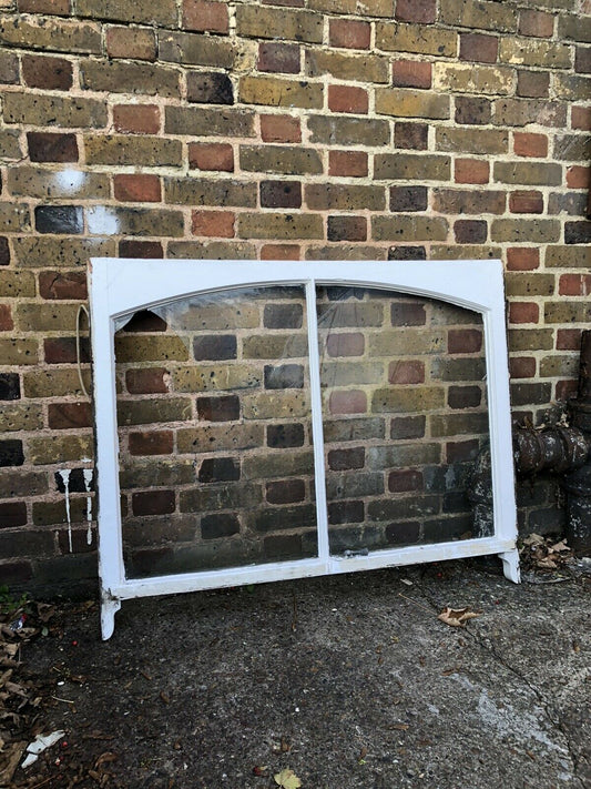 Reclaimed Old Victorian Edwardian Arch Panel Wooden Sash Window