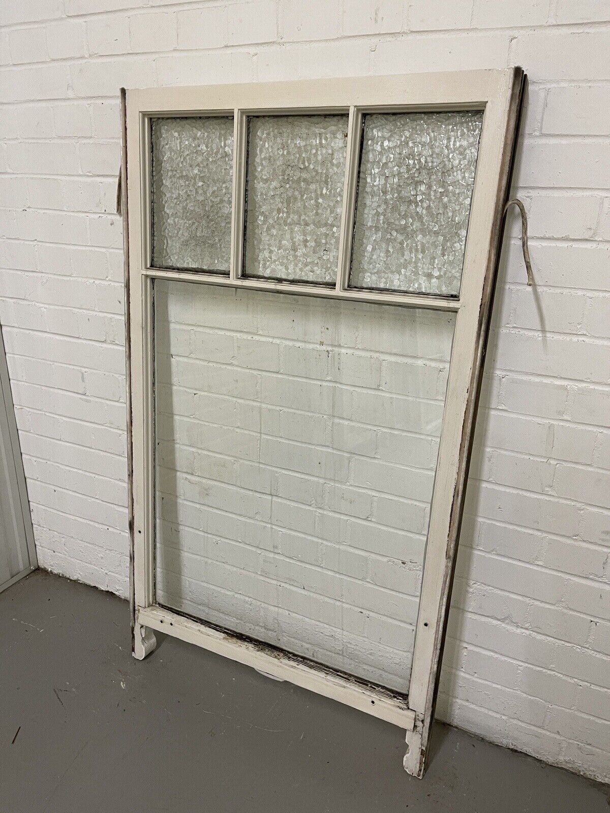 Reclaimed Old Georgian 4 Panel Wooden Window 760mm x 1320mm