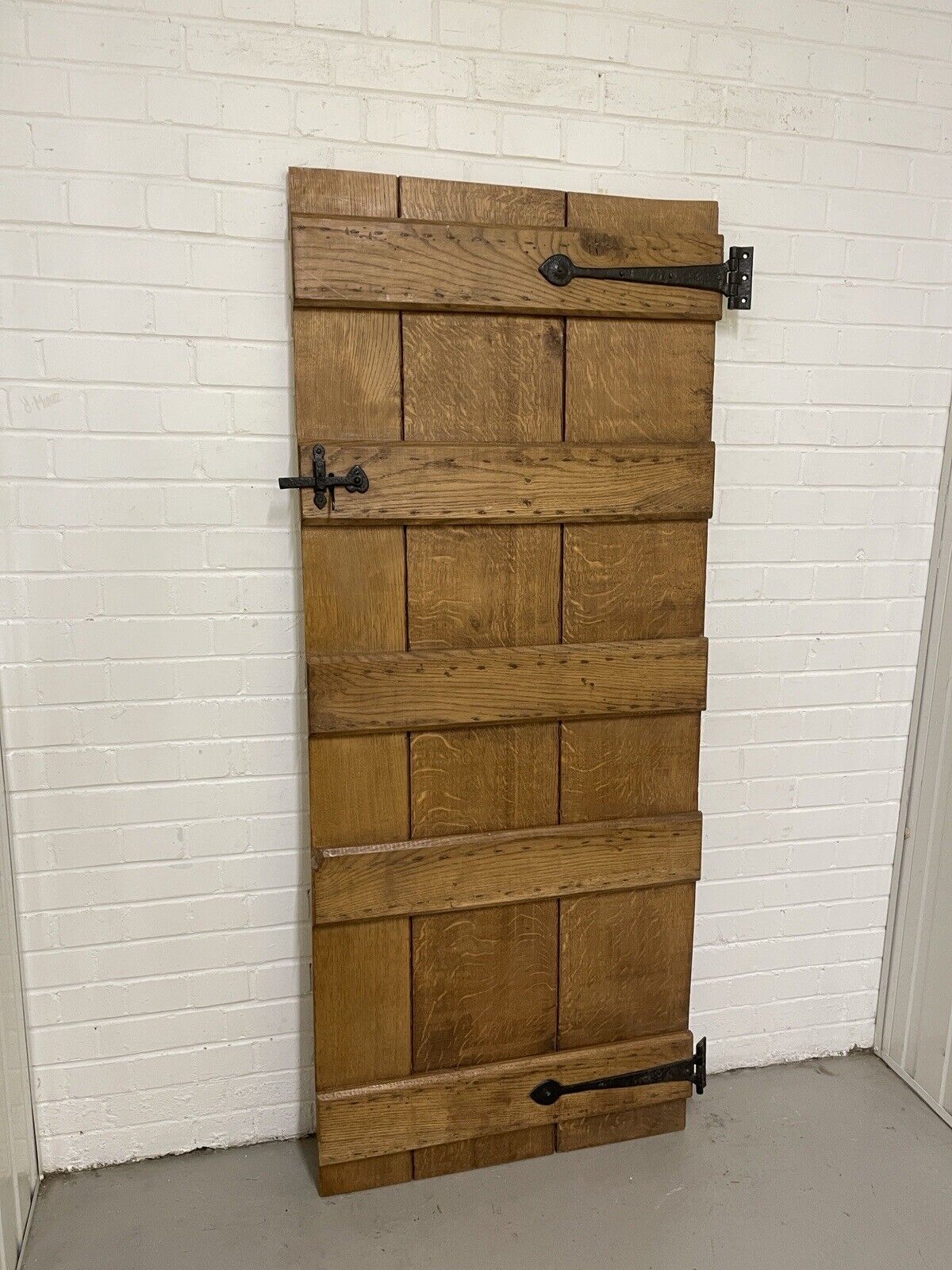 Reclaimed Oak Old Handmade Studded Ledge and Brace door 1805 x 750mm