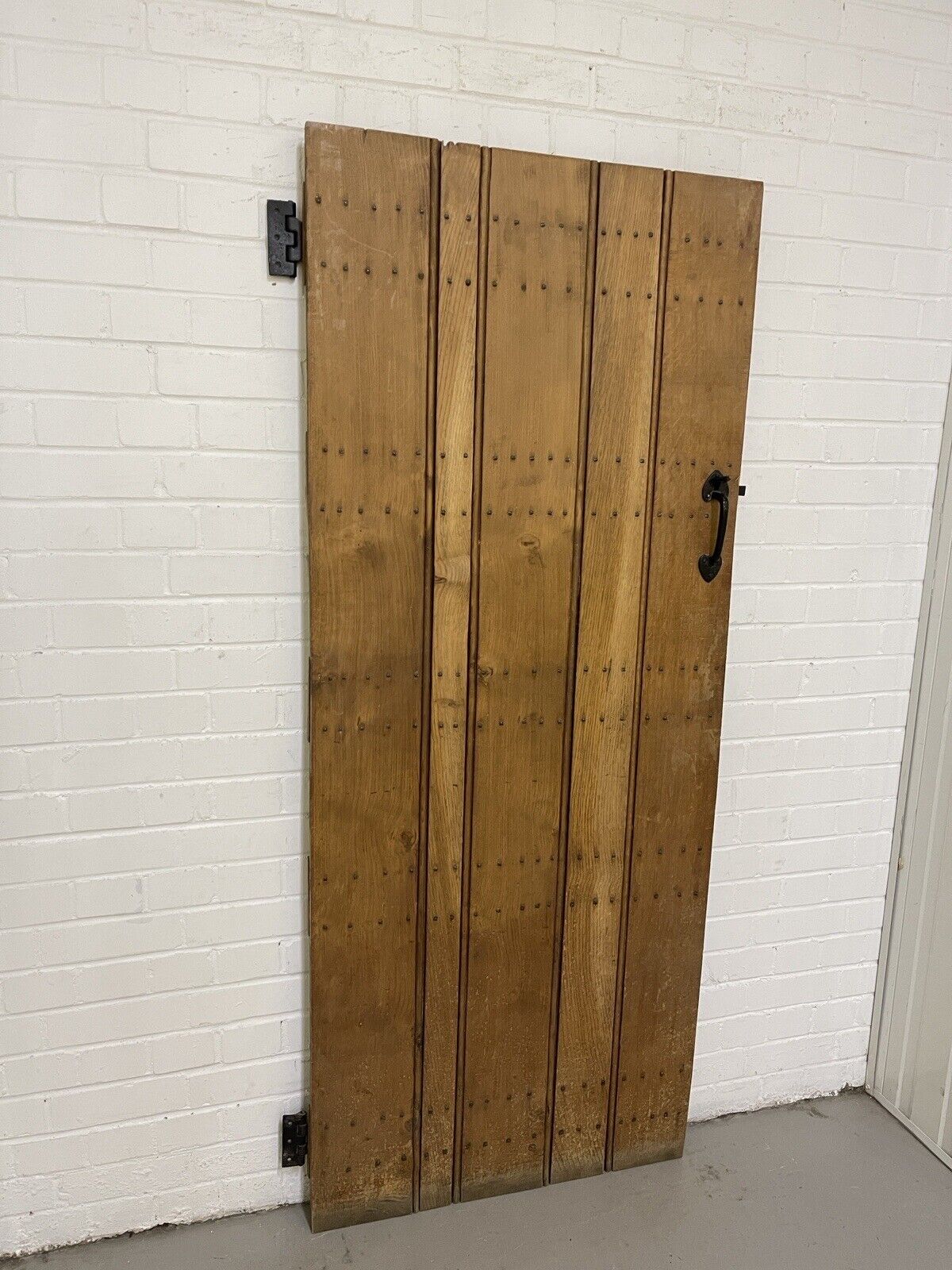 Reclaimed Oak Old Handmade Studded Ledge and Brace door 1840 x 760mm