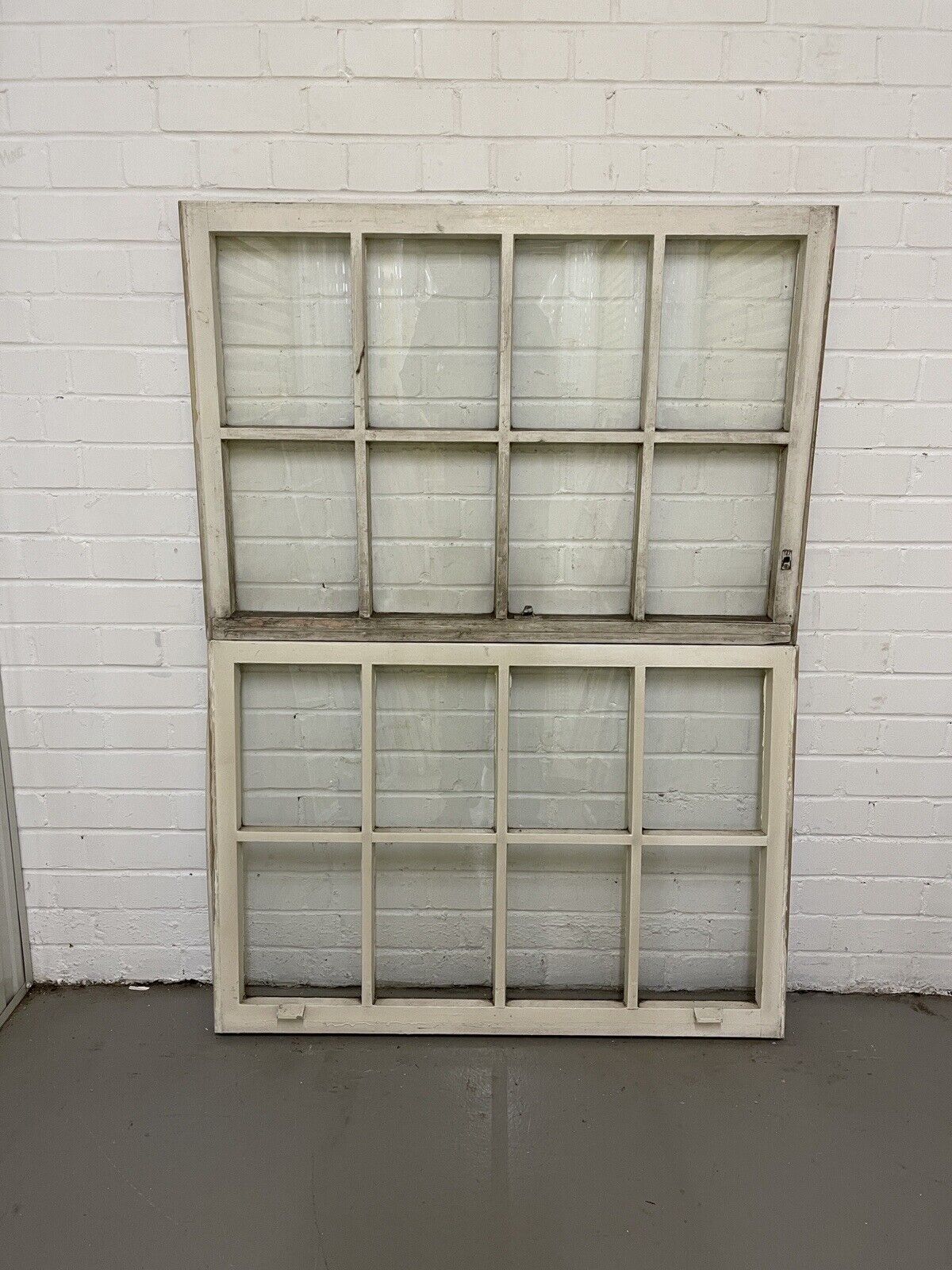 Pair of Modern Georgian 8 Panel Wooden Top Bottom Window 985 x 675 985 x 685