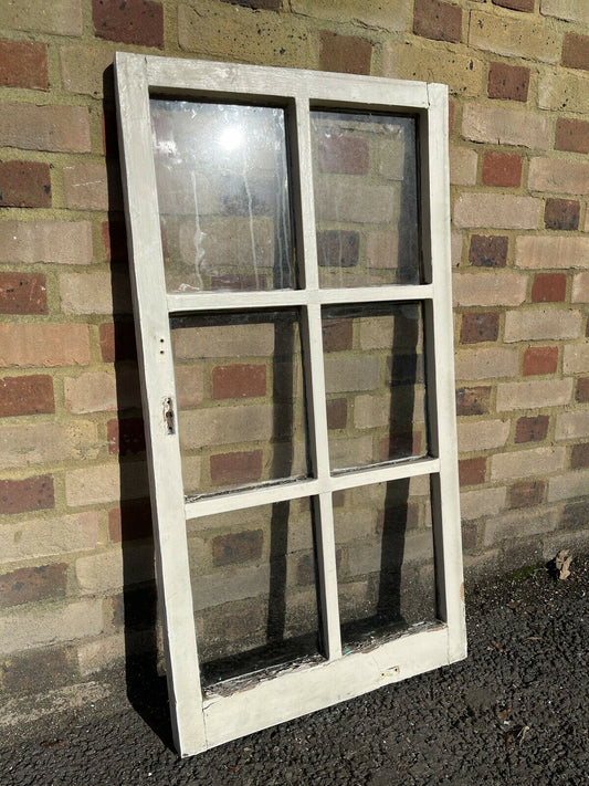 Modern Georgian 6 Panel Wooden Window 563 x 1052mm