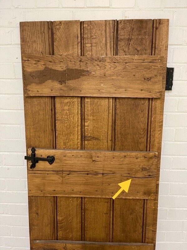 Reclaimed Oak Old Handmade Studded Ledge and Brace door 1795 x 675mm