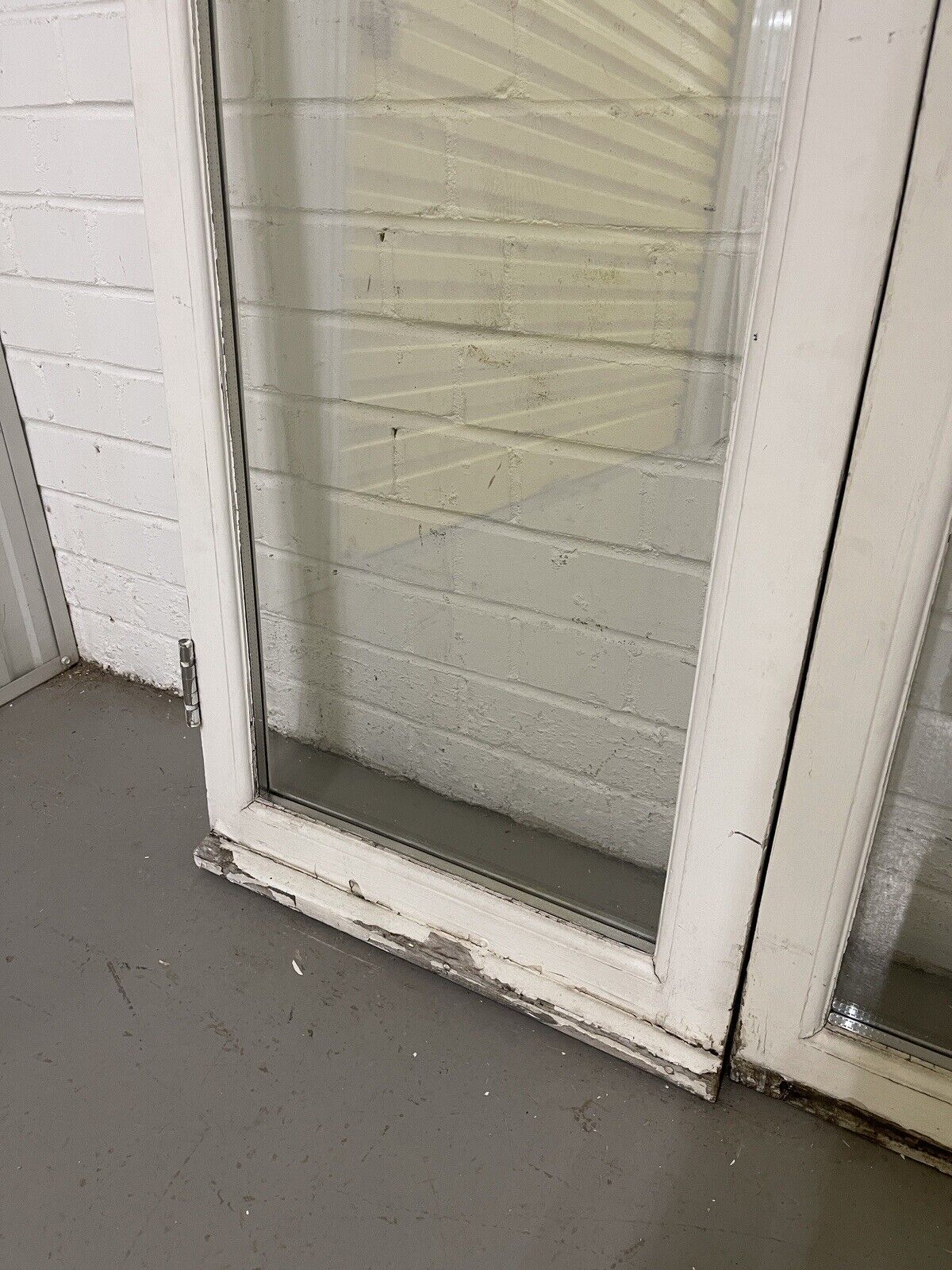 Reclaimed Old French Double Glazed Glass Wooden Double Doors 1700 x 982mm