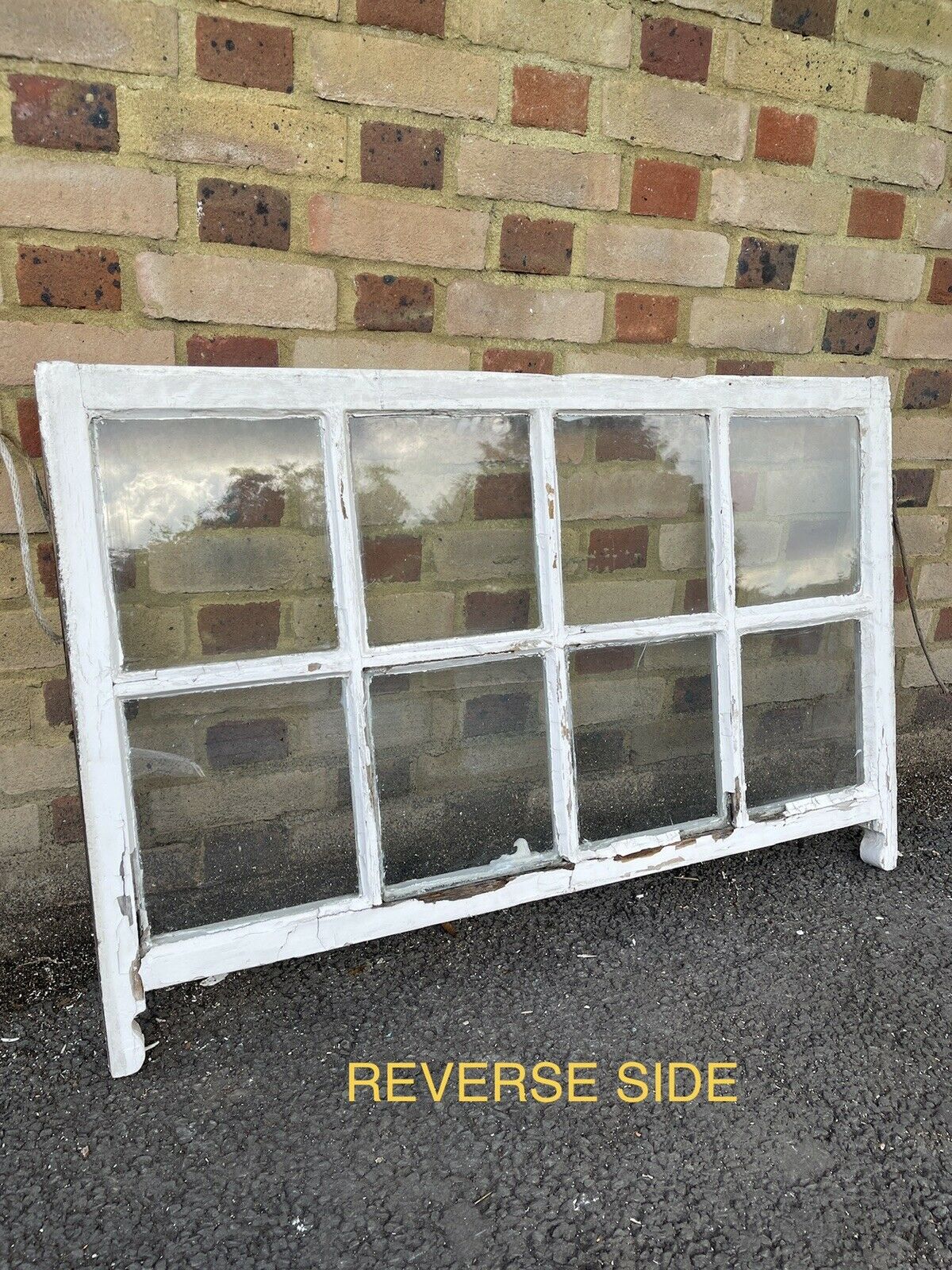 Reclaimed Old Georgian 8 Panel Wooden Sash Window 1130 x 740mm