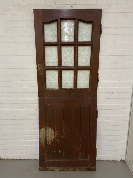 Solid Hardwood External Glass panel Stable Door 1955 X 748mm