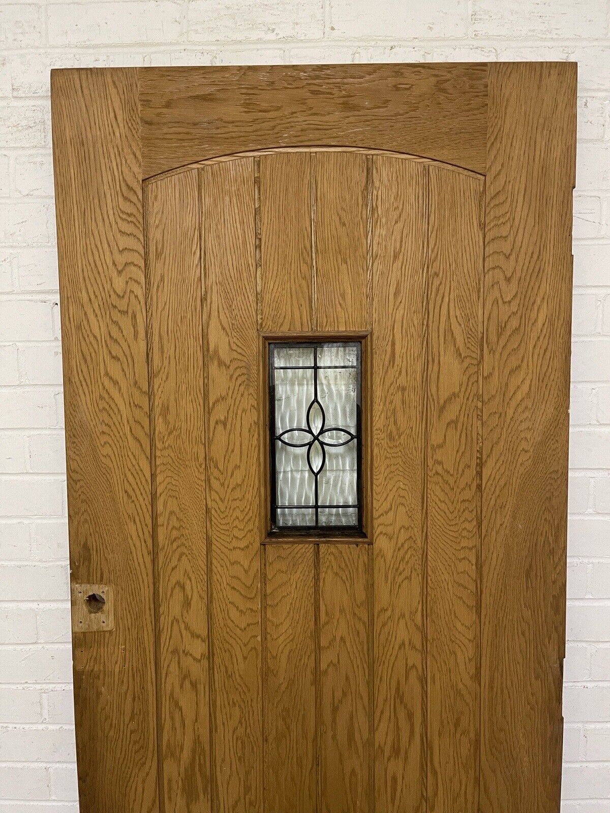 Reclaimed Oak Cottage Glazed Wooden Panel External Door 2015 Or 2032mm x 814mm